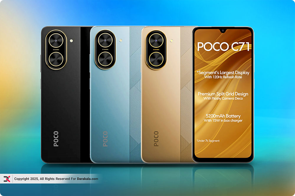 طراحی و رنگبندی گوشی Xiaomi Poco C71